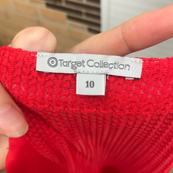 Target size 10 Red Blouse Top Smart Casual Work - Picture 6 of 7